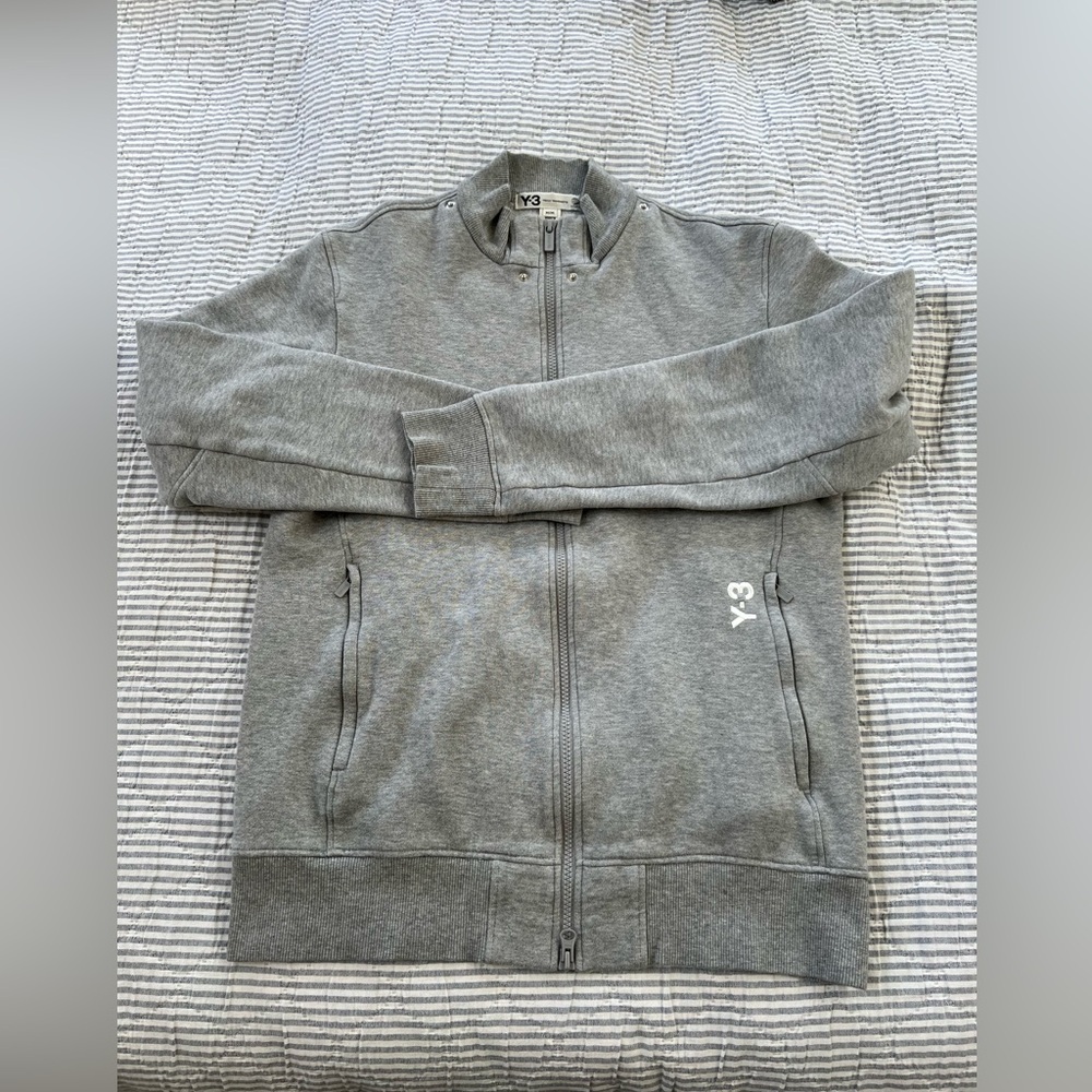 Adidas Y-3 sweatshirt with snap on separate hoodie for men